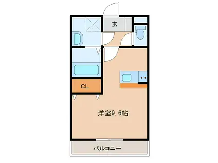 T-アルバグランデB(ワンルーム/1階)の間取り写真