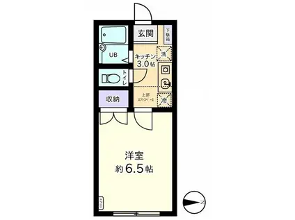 セルーラ呉羽駅前(1K/1階)の間取り写真