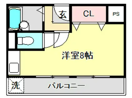 光マンション(ワンルーム/4階)の間取り写真