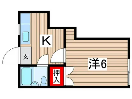 トリニティハウス(1K/1階)の間取り写真