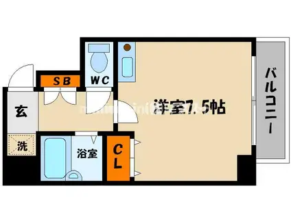 DS大宮(ワンルーム/3階)の間取り写真