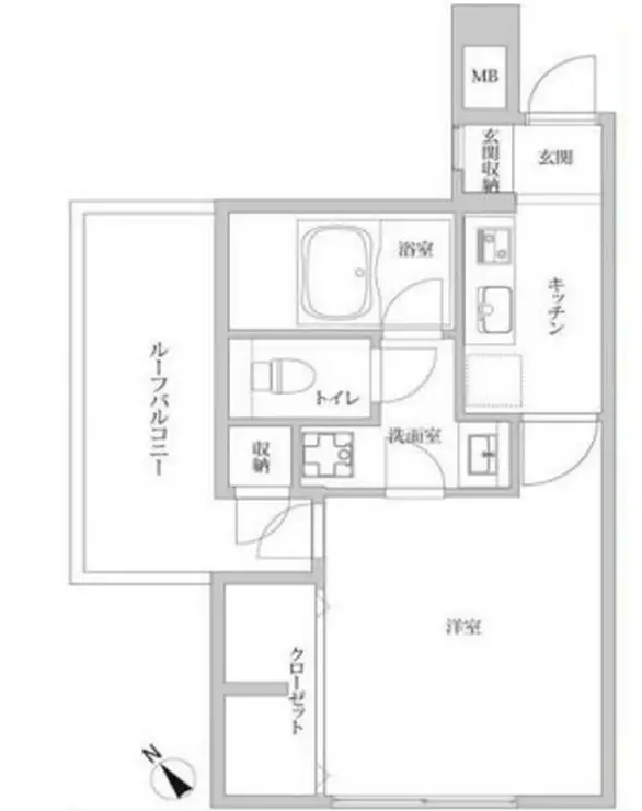 エクセレンス目黒 4階階 間取り