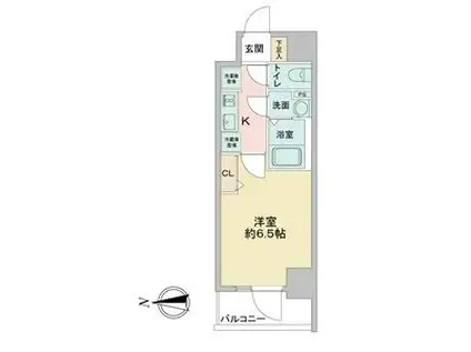 アステリ鶴舞ディオ(1K/12階)の間取り写真