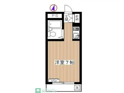 パール925(ワンルーム/5階)の間取り写真