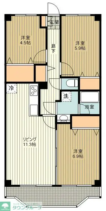 マノワール 2階階 間取り
