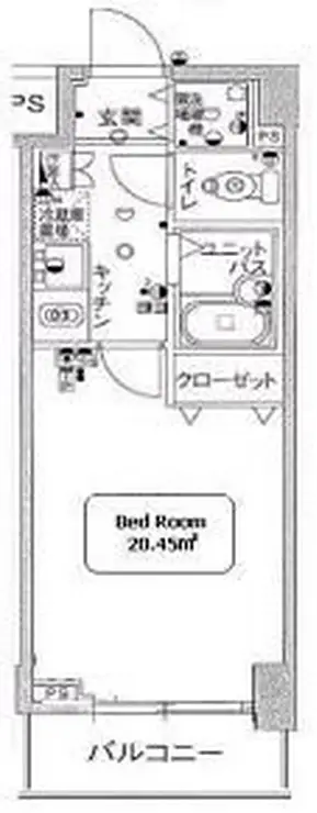 スカイコートスパシエ池袋 6階階 間取り