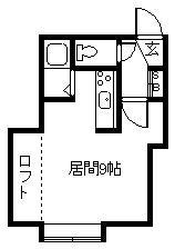 ネイシェル(ワンルーム/2階)の間取り写真