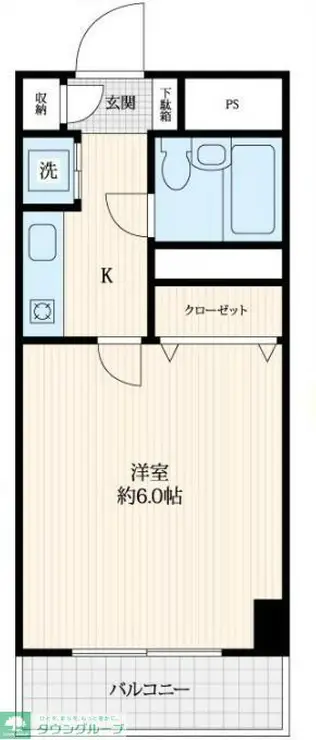 ラカータ川越 3階階 間取り