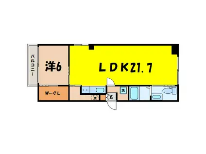 STYLE9(1LDK/3階)の間取り写真