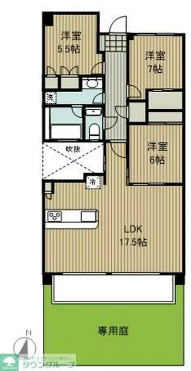 久我山ガーデンヒルズ十番館 1階階 間取り