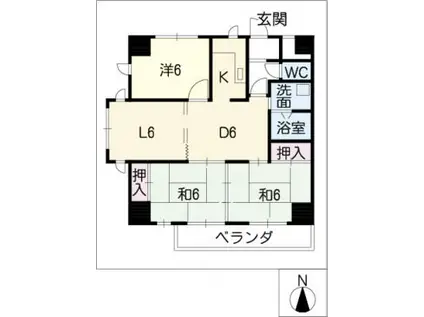 BORAX-TOWER(3LDK/3階)の間取り写真