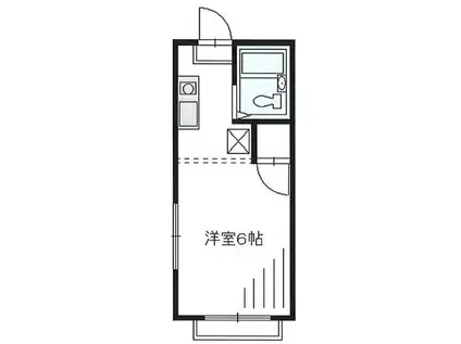 ハイムプラネット(1K/1階)の間取り写真