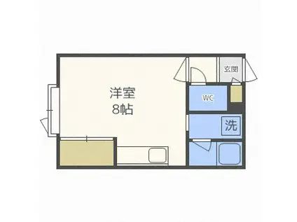 SRビルレストパレス(ワンルーム/3階)の間取り写真