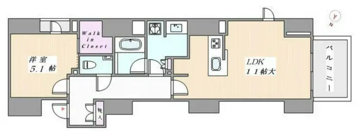 ブランズ麻布十番 10階階 間取り