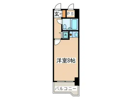 ライオンズプラザ海老名(ワンルーム/3階)の間取り写真