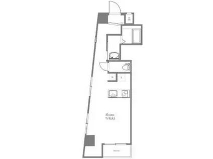 クレセントプラザ笹塚(ワンルーム/6階)の間取り写真