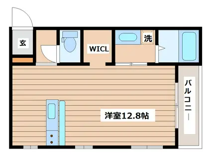 ファイゾニア向山ウエスト(ワンルーム/1階)の間取り写真