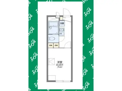 レオパレスMEIHO(1K/1階)の間取り写真