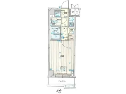 ルーブル大森八番館(1K/2階)の間取り写真