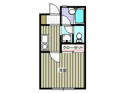 パライヤ・ドゥ・フランセス(1K/1階)の間取り写真