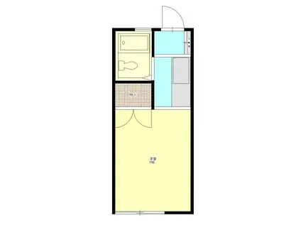 シャトーレ中里(1K/1階)の間取り写真