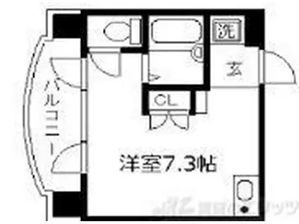 レバンガAP新大阪ステーションフロント(ワンルーム/8階)の間取り写真