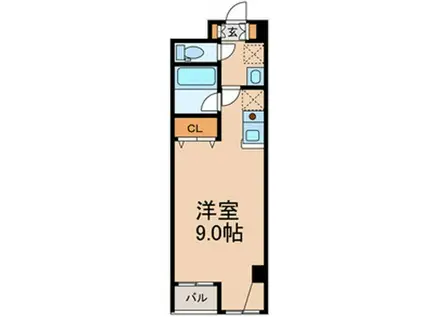 ペリエ市川I(ワンルーム/4階)の間取り写真