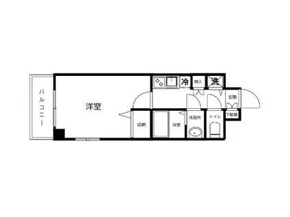 サンフラワー荻窪(1K/6階)の間取り写真