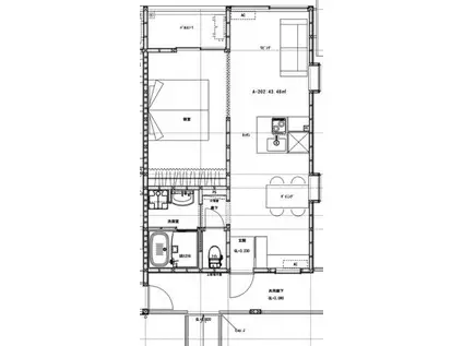 Y.K FLAT(1LDK/2階)の間取り写真