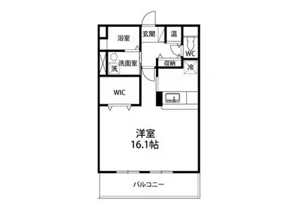 コンフォルト支倉(ワンルーム/2階)の間取り写真