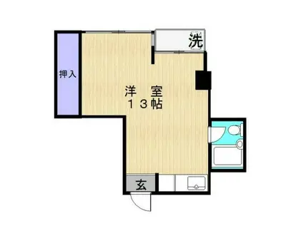 住商第2ビル(ワンルーム/3階)の間取り写真