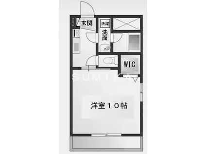 CEREZO奥田西町(1K/2階)の間取り写真