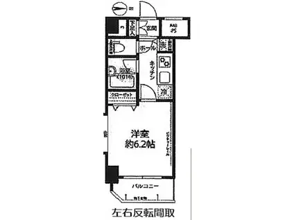 ARTESSIMOLINK TORRE EST(1K/6階)の間取り写真