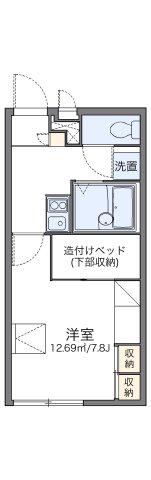 レオパレス久米東(1K/2階)の間取り写真