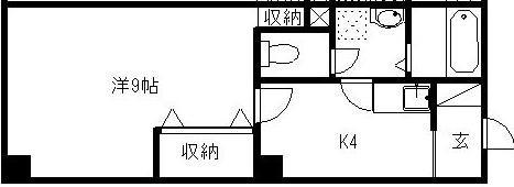 ゴールドサークル尾張町(1K/5階)の間取り写真