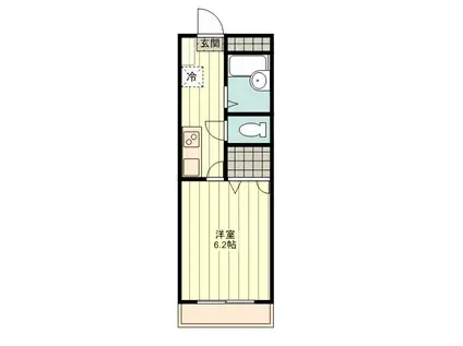 グリーンパ-ク(1K/3階)の間取り写真