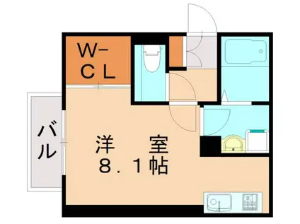  インペリアル大賀IV(ワンルーム/3階)の間取り写真