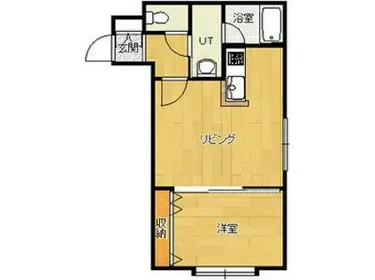 レユシール北25(1LDK/2階)の間取り写真