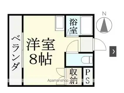 ハイムクマンド(ワンルーム/5階)の間取り写真