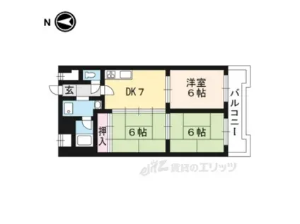 ロイヤルコーポ(3DK/10階)の間取り写真