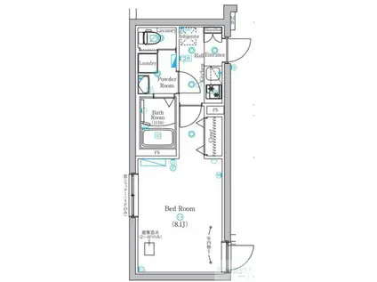 上池台1丁目マンション 401(1K/4階)の間取り写真