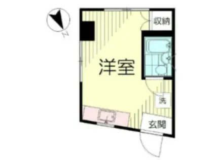 尾山台ビル(ワンルーム/2階)の間取り写真