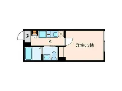 ARKS町屋(1K/3階)の間取り写真