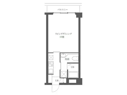 アルボーレ(1K/2階)の間取り写真