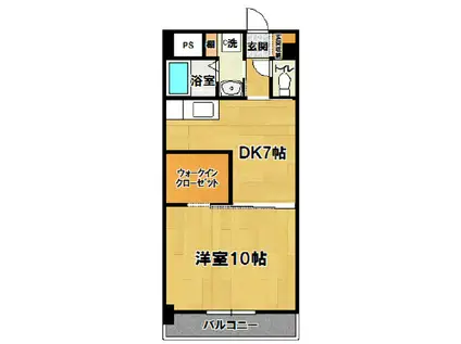DREAM YS(1DK/2階)の間取り写真