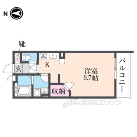 レオネクストSUCRE(1K/2階)の間取り写真