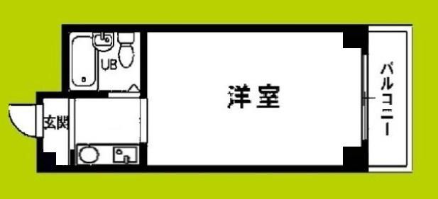 第2マンション(ワンルーム/3階)の間取り写真