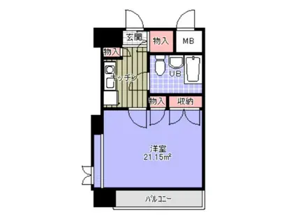 ラ・レジダンス・ド仙台(1K/5階)の間取り写真