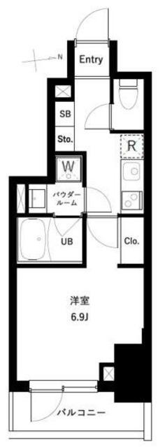 アーバンパーク高井戸(1K/4階)の間取り写真