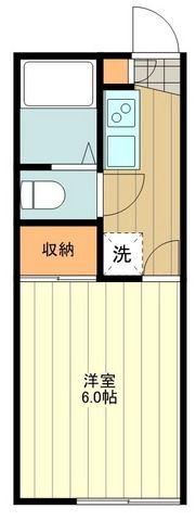 レオパレス富士見台(1K/3階)の間取り写真